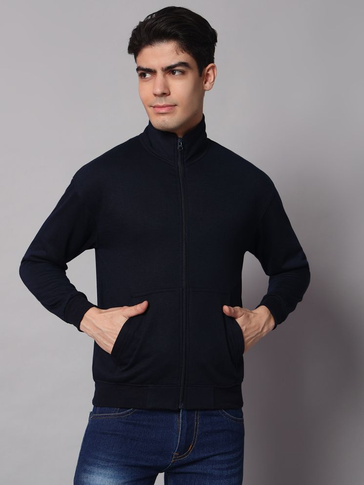     			OBAAN Fleece High Neck Men's Sweatshirt - Navy ( Pack of 1 )