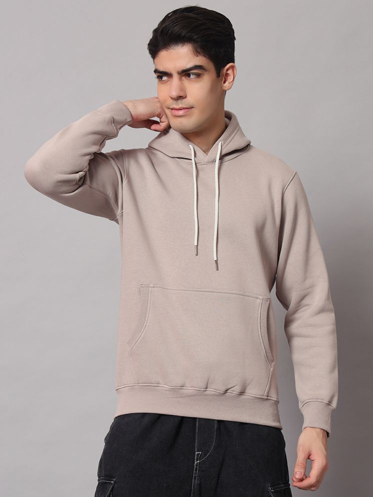     			OBAAN Fleece Hooded Men's Sweatshirt - Grey ( Pack of 1 )