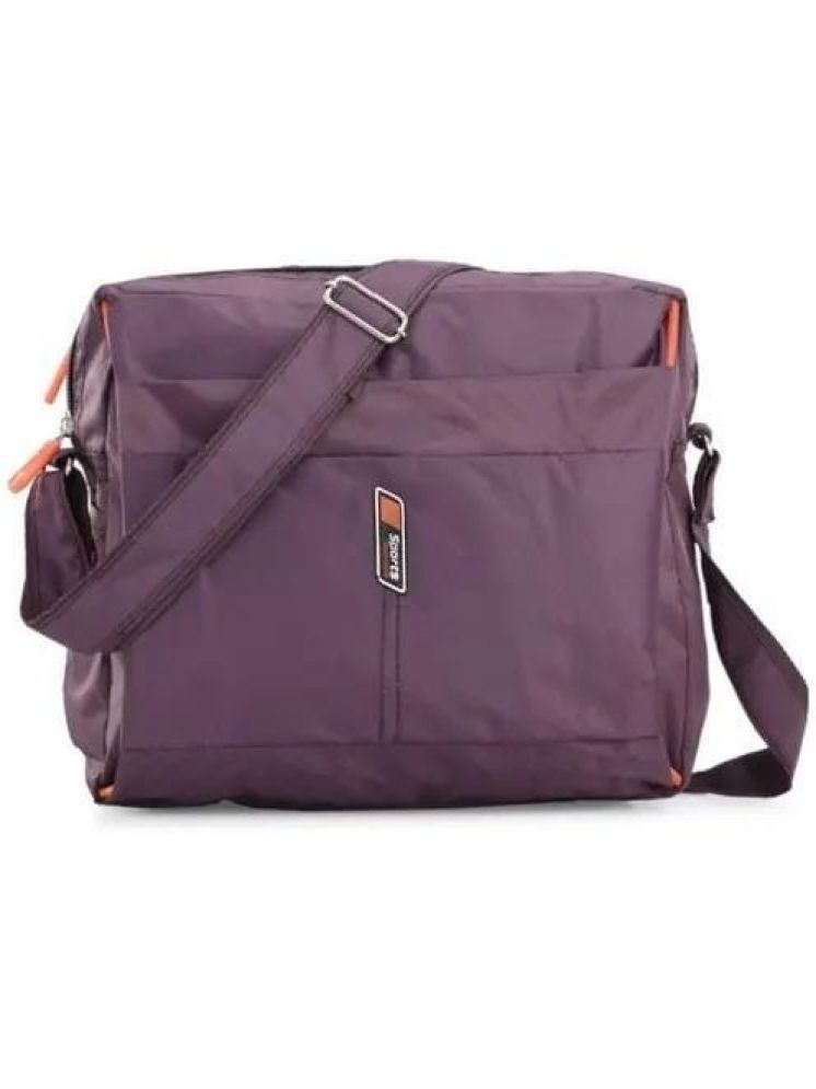     			Ozel Bag Maroon Solid Messenger Bag