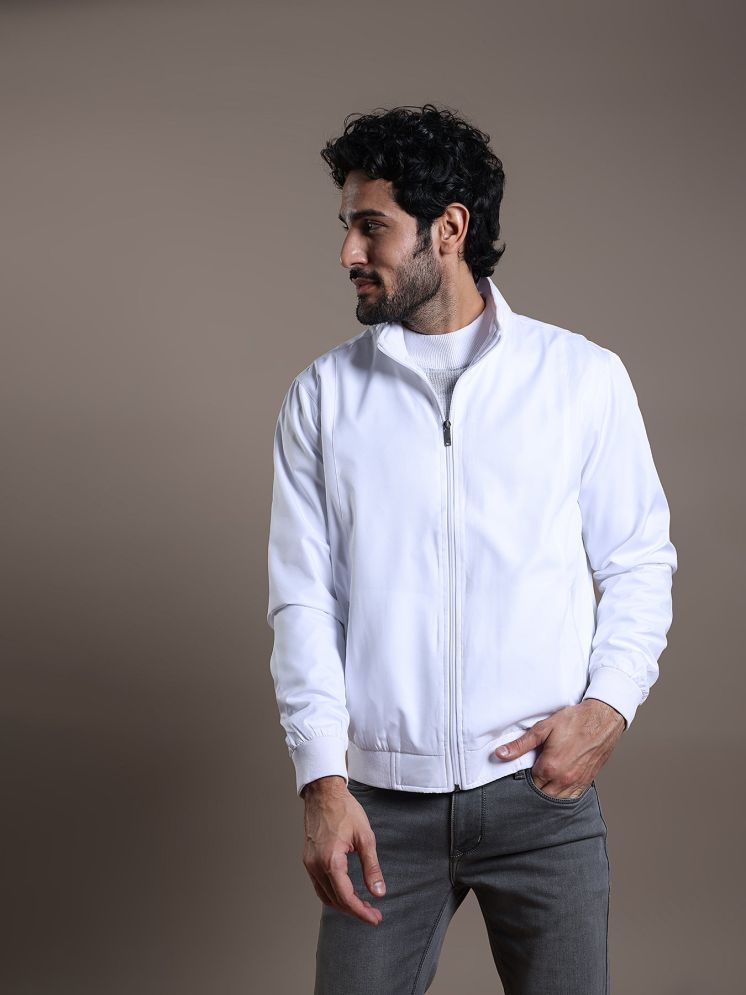     			PPTHEFASHIONHUB Polyester Men's Casual Jacket - White ( Pack of 1 )