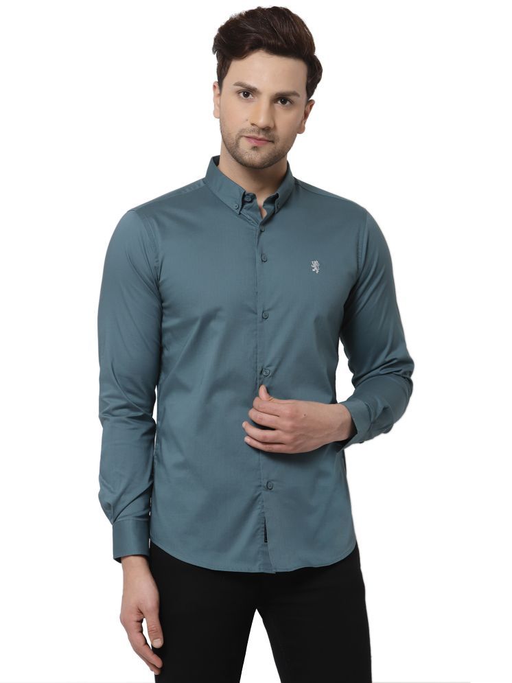     			Red Tape 100% Cotton Regular Fit Solids Full Sleeves Men's Casual Shirt - Blue ( Pack of 1 )