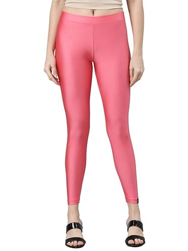     			Twin Birds - Pink Satin Women's Leggings ( Pack of 1 )