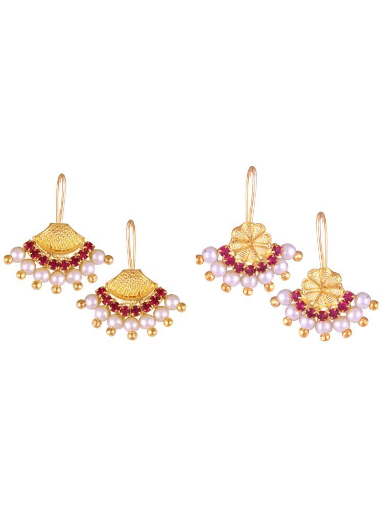     			VIVASTRI Pink Stud Earrings ( Pack of 2 )