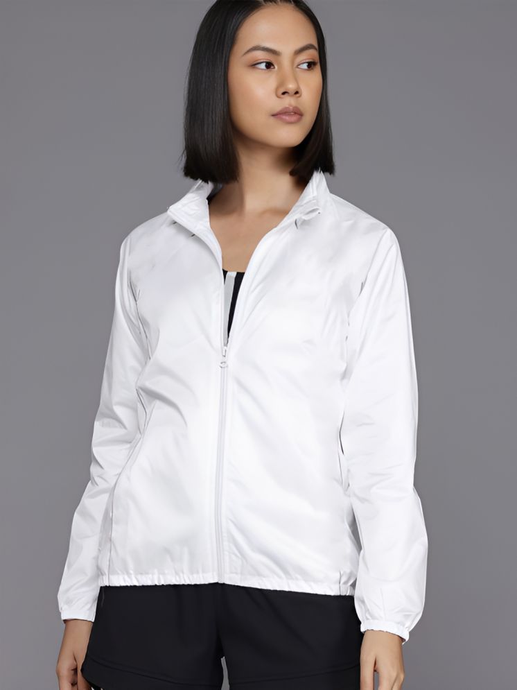     			plusperfaction - Polyester White Bomber Jackets