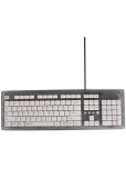 Arctic Fox Grey USB Wired Desktop Keyboard