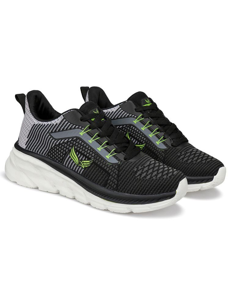     			Bersache Black Men's Sports Running Shoes