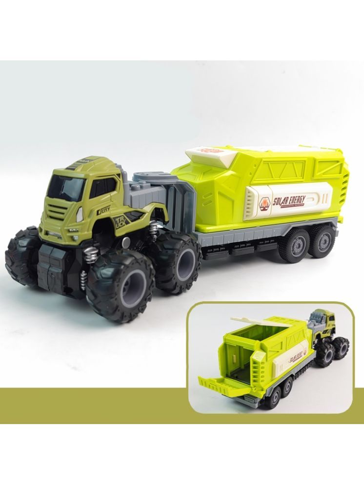     			Bluebell Plastic Truck Vehicles Friction Power Toy with Lights Music Sound Toy for Kids Boys Girls Play Toys