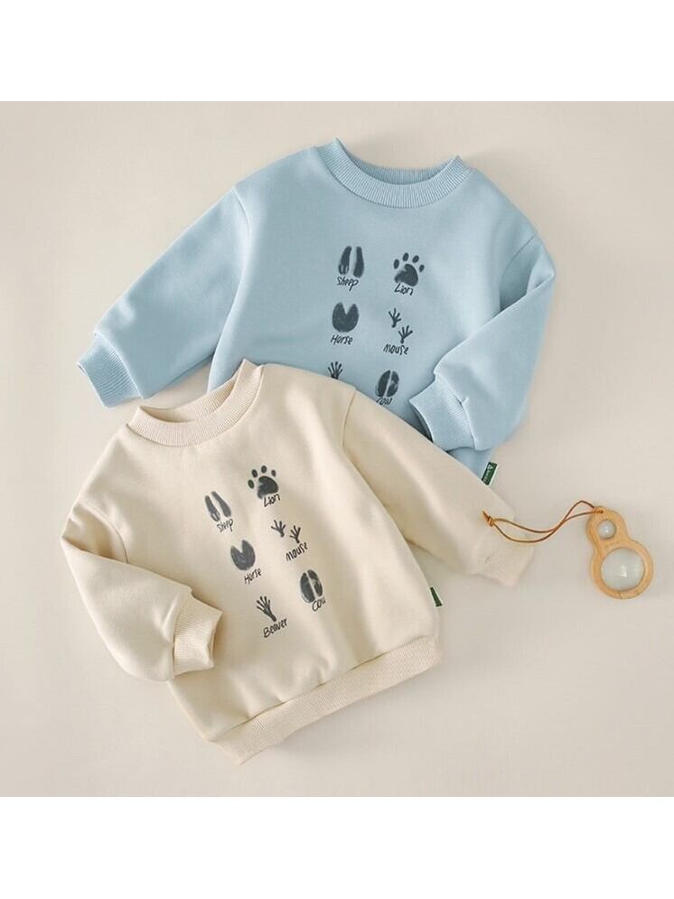     			COTTBRAY Pack of 2 Boys Cotton Blend Sweatshirt ( Beige,Sky Blue )