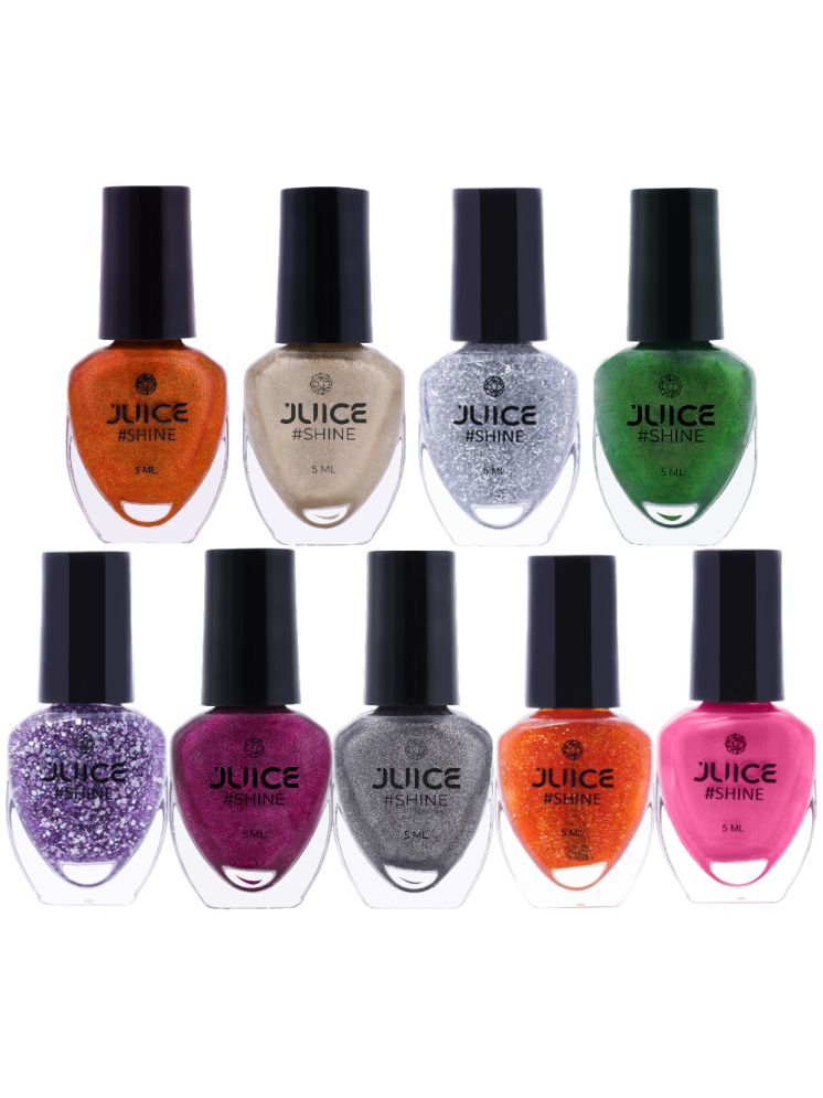     			Juice Multi Shimmer Nail Polish 45 ( Pack of 9 )