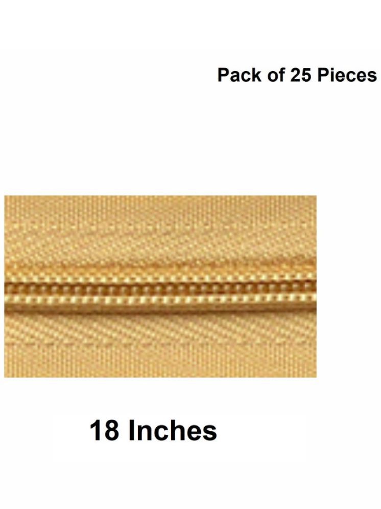     			Jyoti Zipper - Concealed Size 3 - Color 7 (25 Zips of 18 Inches) Open-Ended, Ideal for Tailoring, Crafts, Fashion, Dressmaking | Zips Used in Stitching, Sewing, Pants, Bags - Pack of 25 Pieces