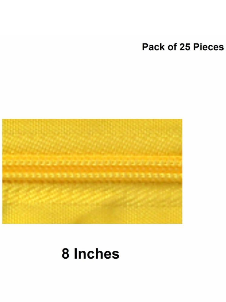     			Jyoti Zipper - Concealed Size 3 - Color 21 (25 Zips of 8 Inches) Open-Ended, Ideal for Tailoring, Crafts, Fashion, Dressmaking | Zips Used in Stitching, Sewing, Pants, Bags - Pack of 25 Pieces