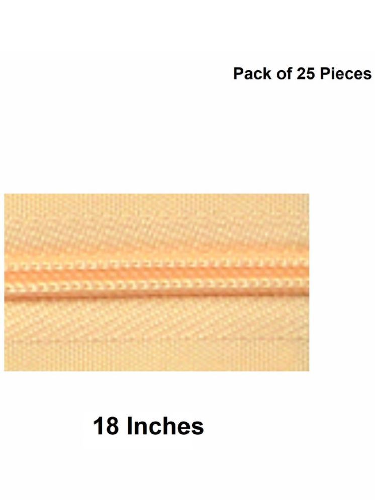     			Jyoti Zipper - Concealed Size 3 - Color 5 (25 Zips of 18 Inches) Open-Ended, Ideal for Tailoring, Crafts, Fashion, Dressmaking | Zips Used in Stitching, Sewing, Pants, Bags - Pack of 25 Pieces