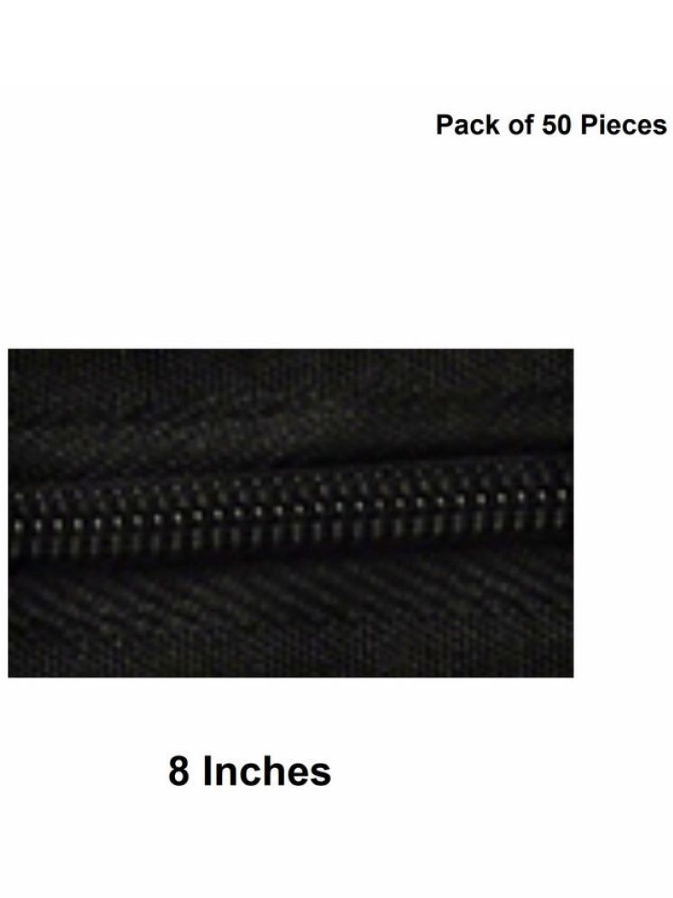     			Jyoti Zipper - Concealed Size 3 - Color 1 (50 Zips of 8 Inches) Open-Ended, Ideal for Tailoring, Crafts, Fashion, Dressmaking | Zips Used in Stitching, Sewing, Pants, Bags - Pack of 50 Pieces