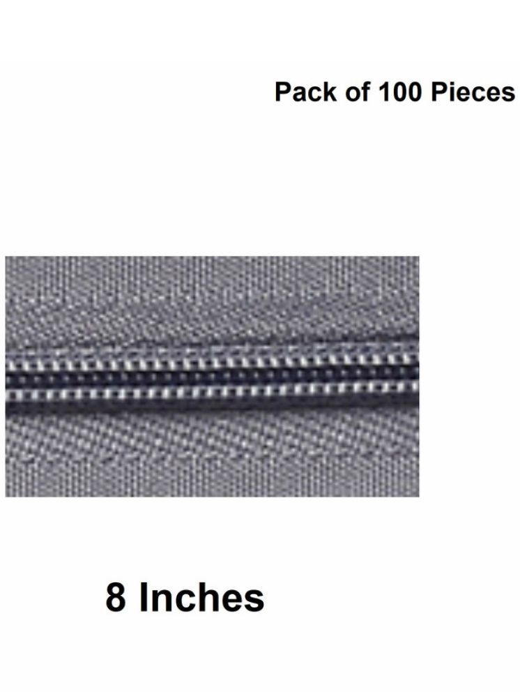     			Jyoti Zipper - Concealed Size 3 - Color 11 (100 Zips of 8 Inches) Open-Ended, Ideal for Tailoring, Crafts, Fashion, Dressmaking | Zips Used in Stitching, Sewing, Pants, Bags - Pack of 100 Pieces