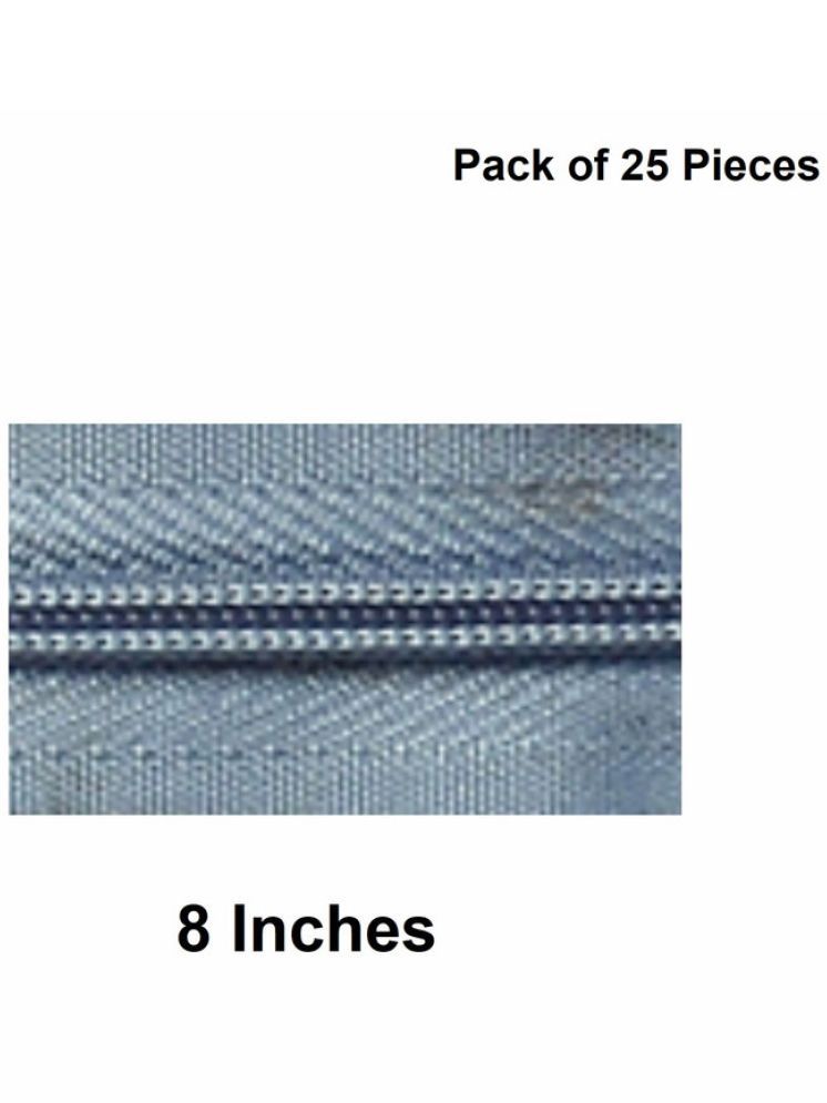     			Jyoti Zipper - Concealed Size 3 - Color 12 (25 Zips of 8 Inches) Open-Ended, Ideal for Tailoring, Crafts, Fashion, Dressmaking | Zips Used in Stitching, Sewing, Pants, Bags - Pack of 25 Pieces