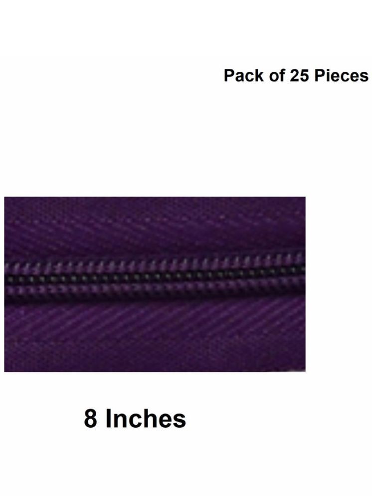     			Jyoti Zipper - Concealed Size 3 - Color 36 (25 Zips of 8 Inches) Open-Ended, Ideal for Tailoring, Crafts, Fashion, Dressmaking | Zips Used in Stitching, Sewing, Pants, Bags - Pack of 25 Pieces