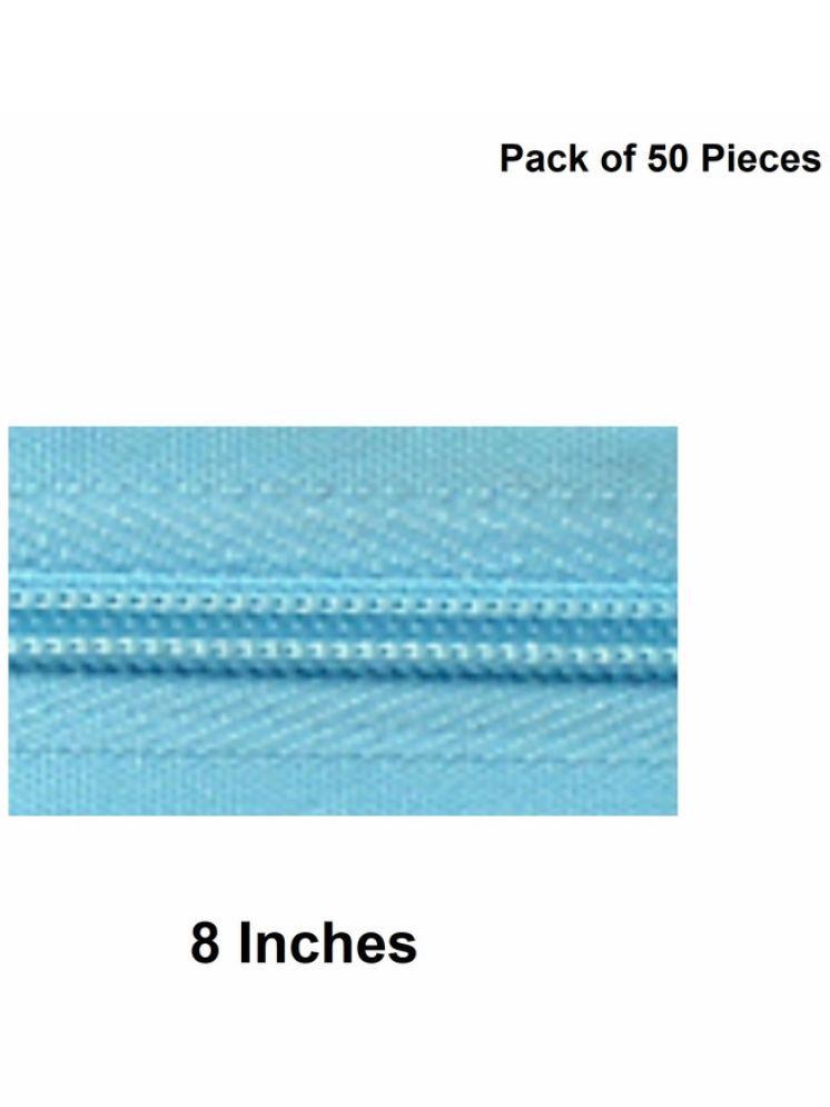     			Jyoti Zipper - Concealed Size 3 - Color 31 (50 Zips of 8 Inches) Open-Ended, Ideal for Tailoring, Crafts, Fashion, Dressmaking | Zips Used in Stitching, Sewing, Pants, Bags - Pack of 50 Pieces