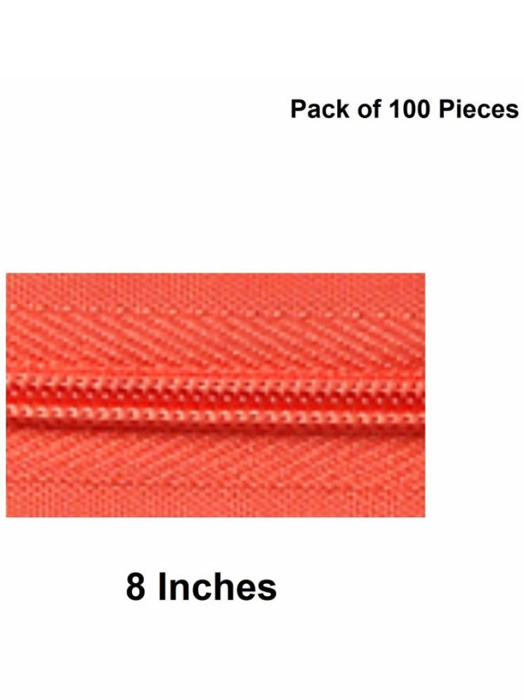     			Jyoti Zipper - Concealed Size 3 - Color 25 (100 Zips of 8 Inches) Open-Ended, Ideal for Tailoring, Crafts, Fashion, Dressmaking | Zips Used in Stitching, Sewing, Pants, Bags - Pack of 100 Pieces