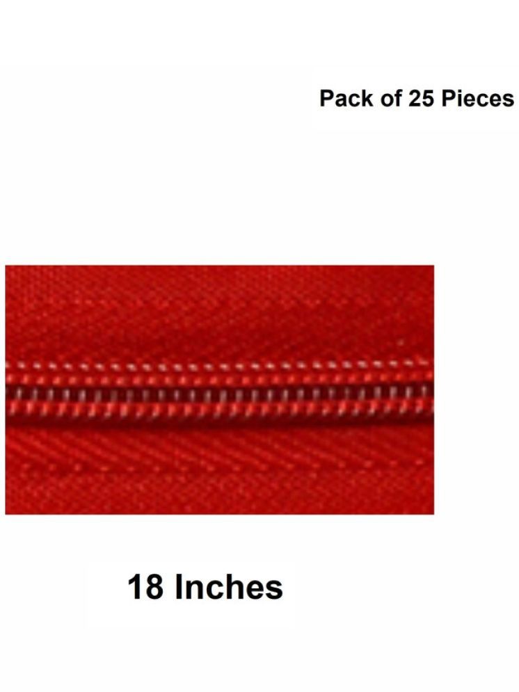     			Jyoti Zipper - Concealed Size 3 - Color 30 (25 Zips of 18 Inches) Open-Ended, Ideal for Tailoring, Crafts, Fashion, Dressmaking | Zips Used in Stitching, Sewing, Pants, Bags - Pack of 25 Pieces