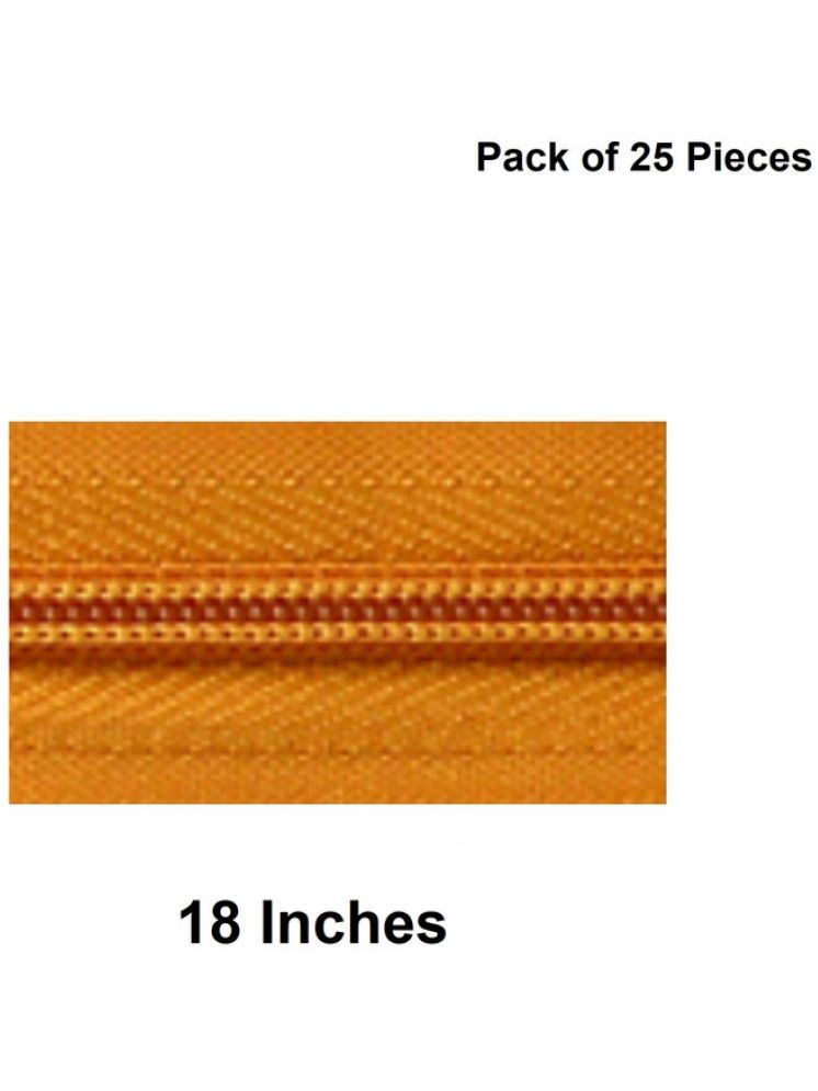     			Jyoti Zipper - Concealed Size 3 - Color 27 (25 Zips of 18 Inches) Open-Ended, Ideal for Tailoring, Crafts, Fashion, Dressmaking | Zips Used in Stitching, Sewing, Pants, Bags - Pack of 25 Pieces