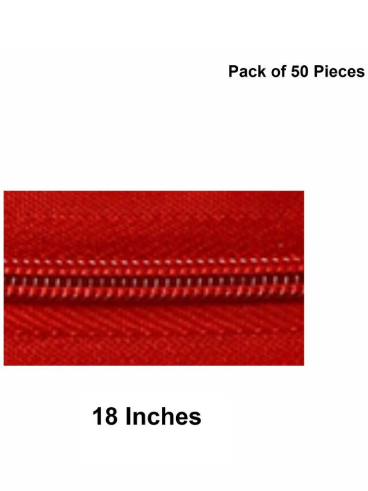     			Jyoti Zipper - Concealed Size 3 - Color 30 (50 Zips of 18 Inches) Open-Ended, Ideal for Tailoring, Crafts, Fashion, Dressmaking | Zips Used in Stitching, Sewing, Pants, Bags - Pack of 50 Pieces