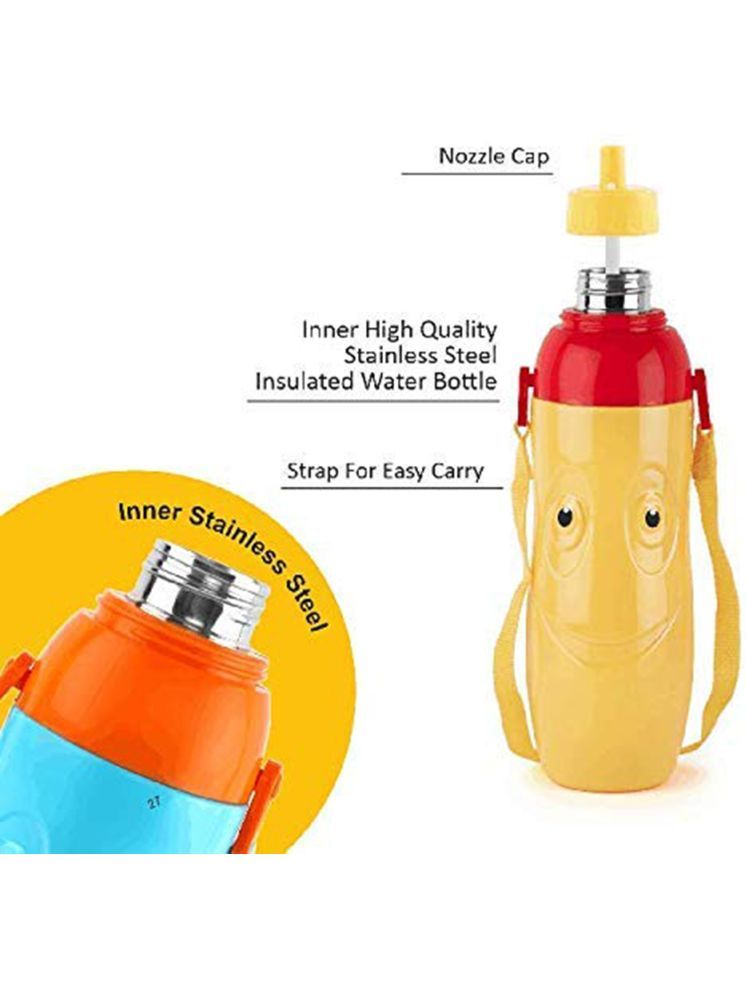     			Mannat Water Bottle Multicolor Plastic Water Bottle 600 mL ( Set of 1 )