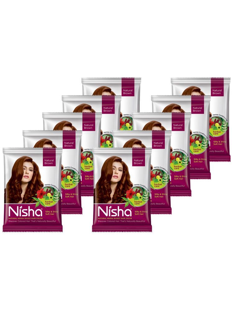     			Nisha Henna Hair Color Ammonia Free Semi Permanent Hair Color 300 g Brown