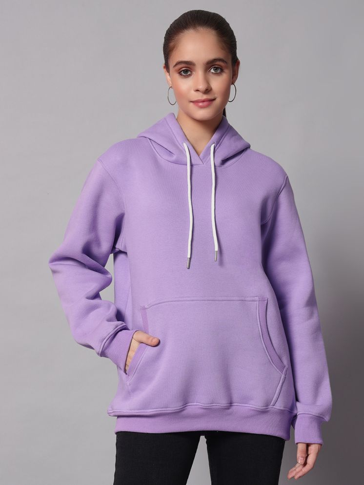     			OBAAN Cotton - Fleece Women's Hooded Sweatshirt ( Pink )