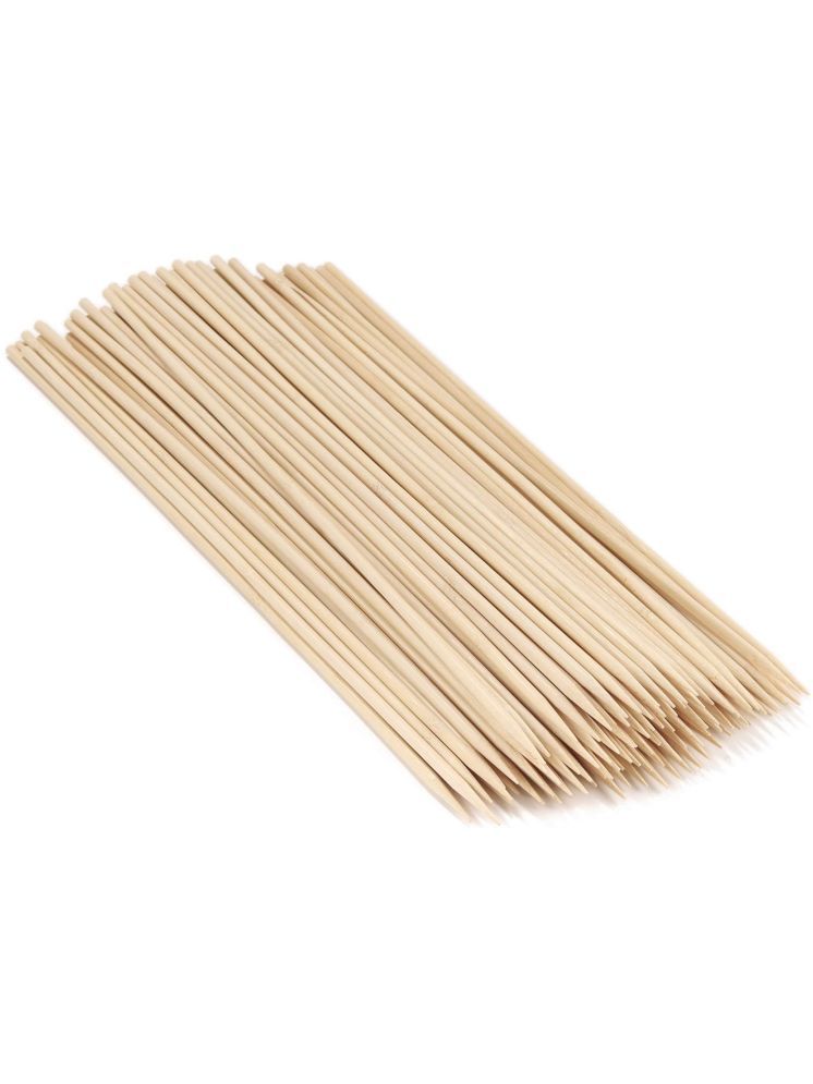     			PRANSUNITA 100 pcs Natural Garden Bamboo Sticks for Indoor & Outdoor Plants, Art & Craft School Projects & Kulfi Making, Plant Support Stakes -18 inch with Ties 100 pcs