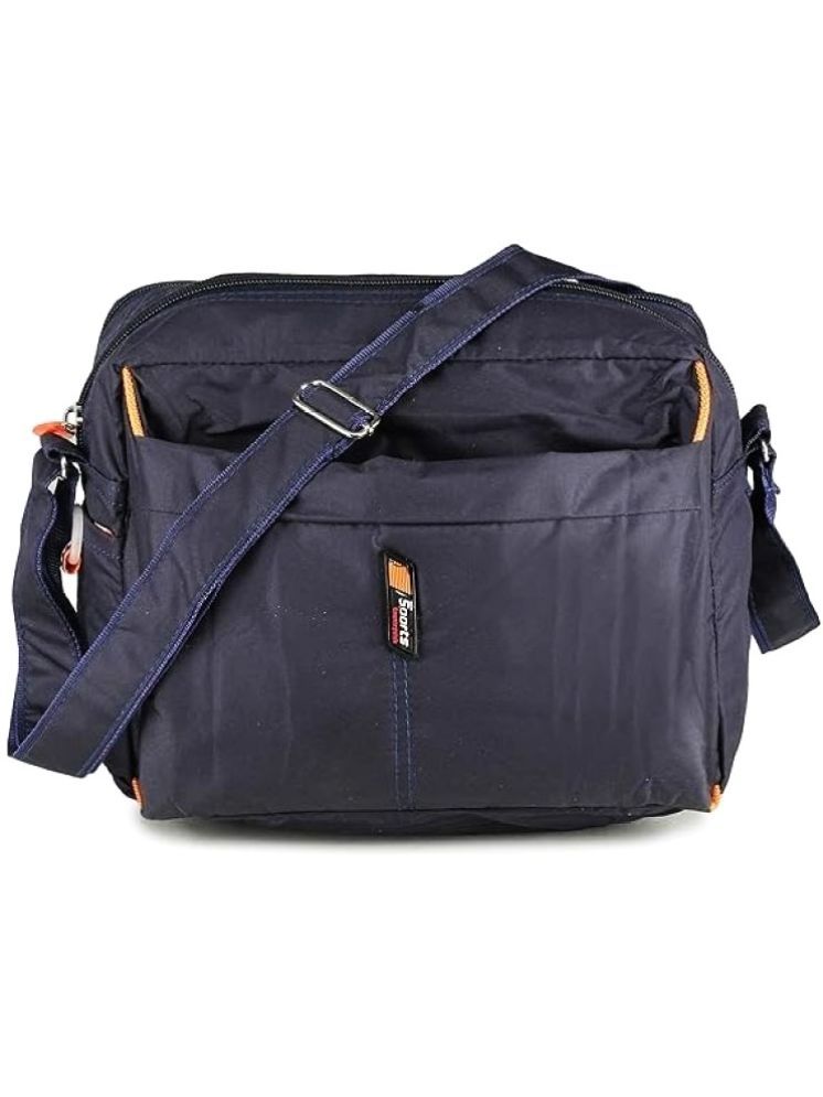     			Raylan Blue Solid Messenger Bag