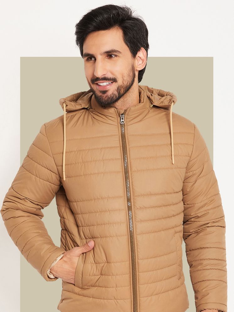     			VERO AMORE Polyester Men's Quilted & Bomber Jacket - Beige ( Pack of 1 )