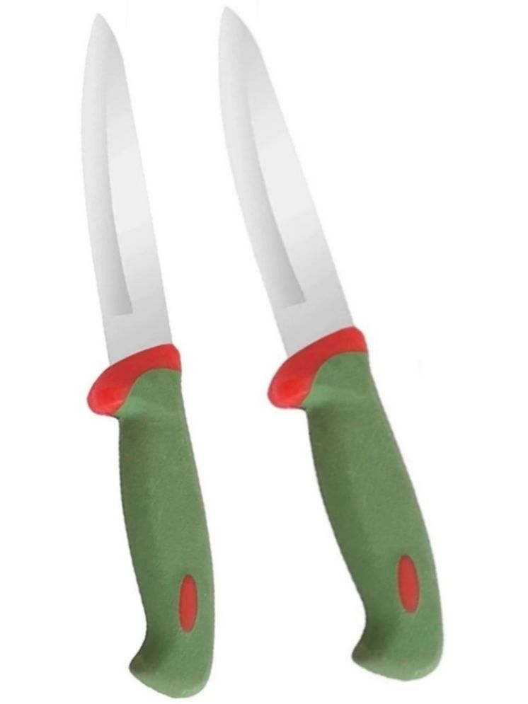     			VITAANMEDI Light Green Stainless Steel Knife Sharpner Blade Length 8 cm ( Pack of 2 )