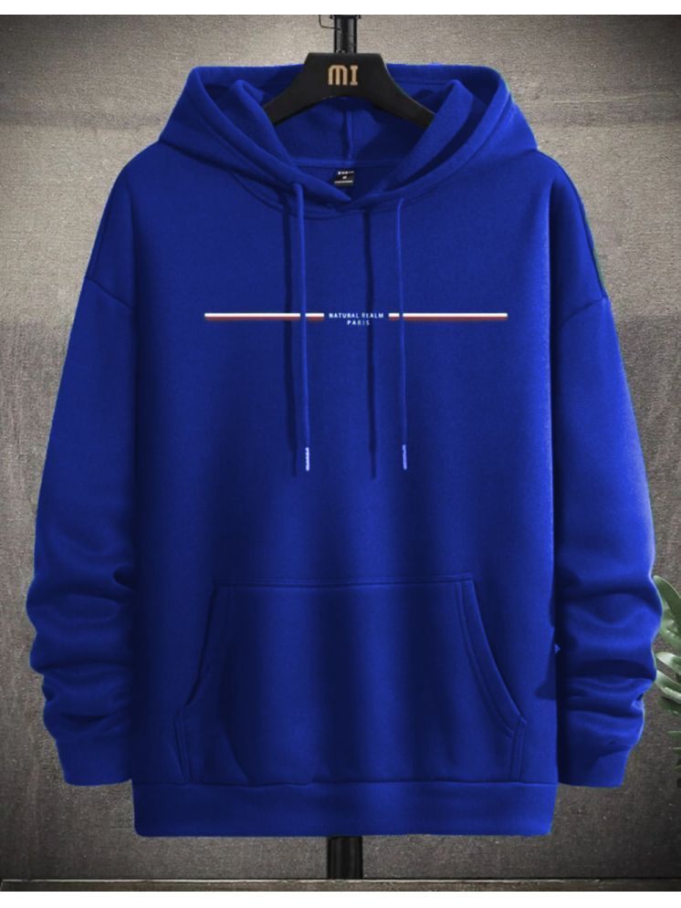     			ELBATROSS Fleece Hooded Men's Sweatshirt - Blue ( Pack of 1 )