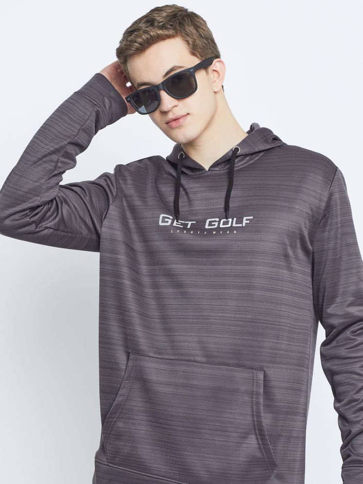     			GET GOLF Fleece Hooded Men's Sweatshirt - Grey ( Pack of 1 )