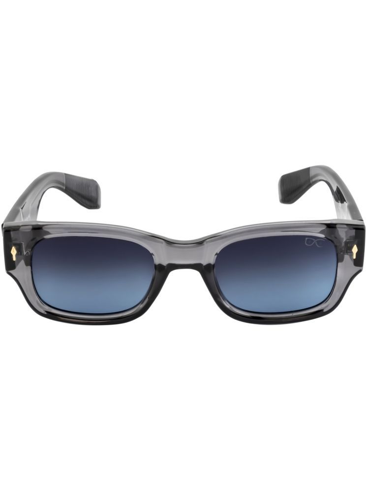     			Hexxa Black Rectangular Sunglasses ( Pack of 1 )