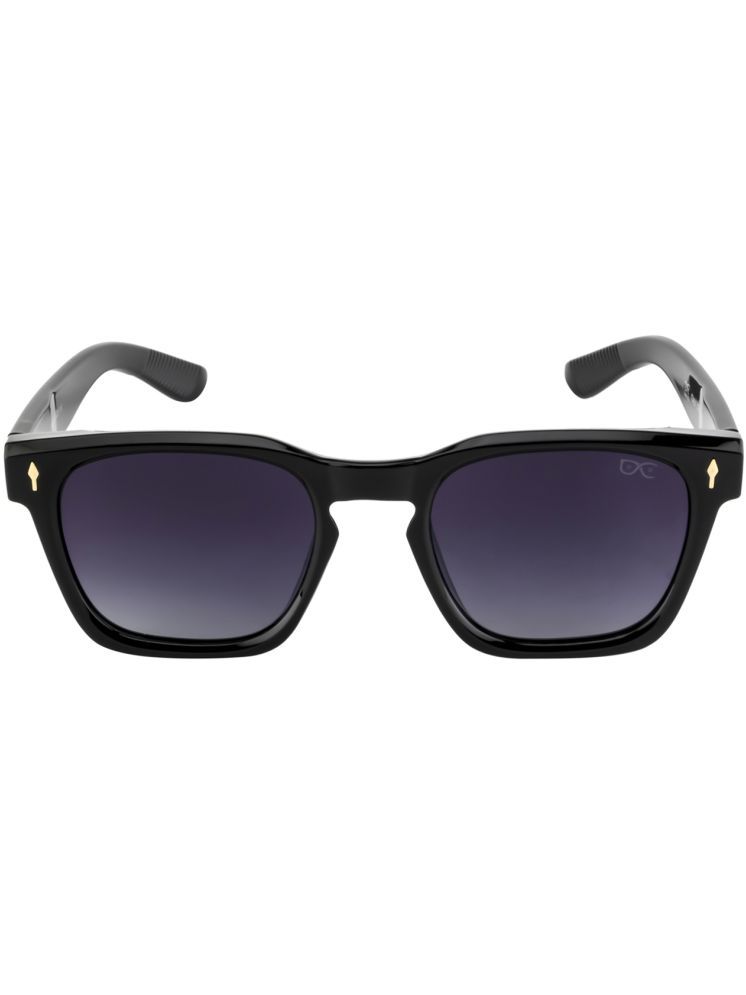     			Hexxa Black Square Sunglasses ( Pack of 1 )