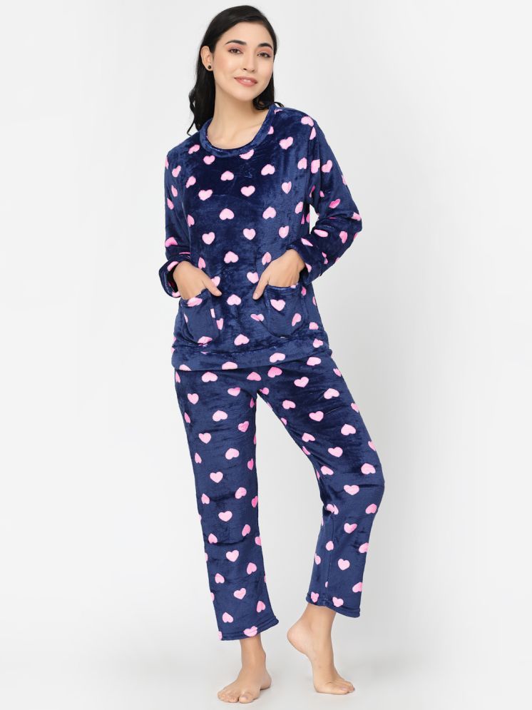     			Klotthe Multicolor Woollen Women's Nightwear Nightsuit Sets ( Pack of 1 )