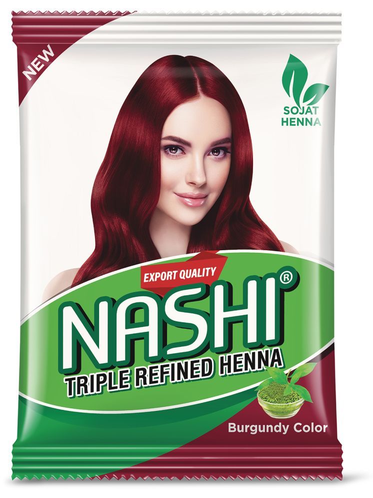     			NASHI Triple Refined Henna Ammonia Free Semi Permanent Hair Color 1000 g Burgundy