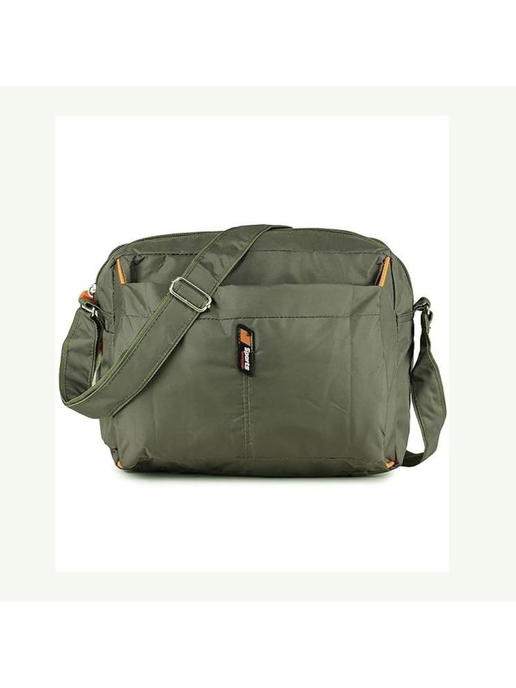     			SHIPHON 20 Ltrs Green Sling Bag for Unisex