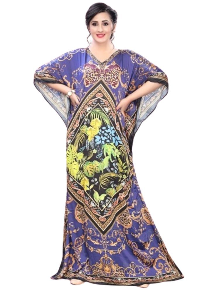     			SILK SUTRA Multi Color Satin Women's Kaftan ( Pack of 1 )