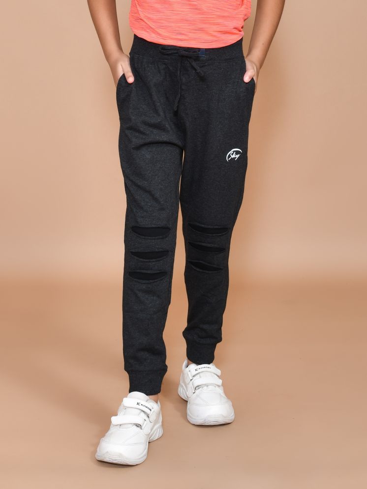     			SKYKNIT Pack of 1 Boys Cotton Blend Trackpant ( Black )