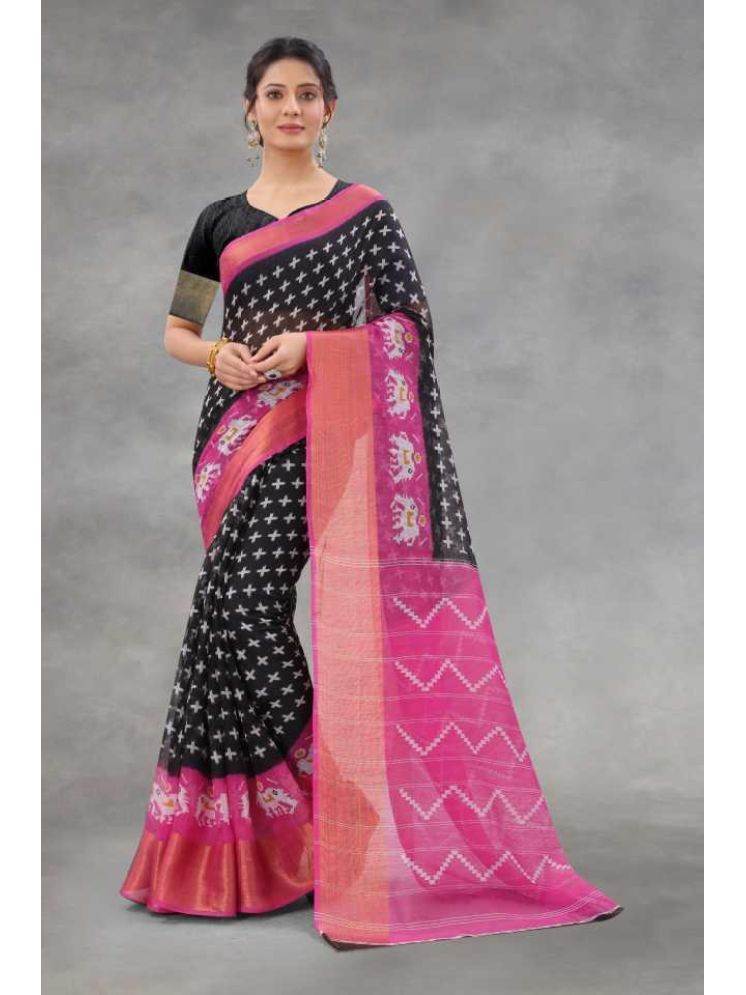     			Samai Cotton Silk Printed Saree With Blouse Piece - Multicolor5 ( Pack of 1 )