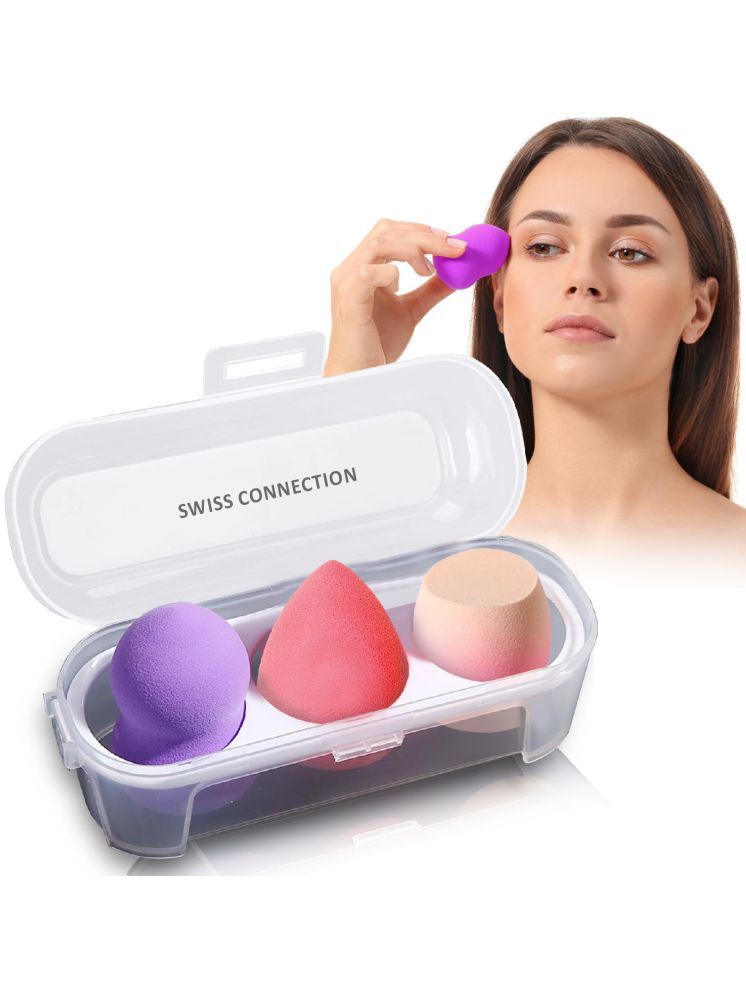     			Swiss Connection Face 100 g Beauty Blender Reusable/washable Multicolor 3 Pcs