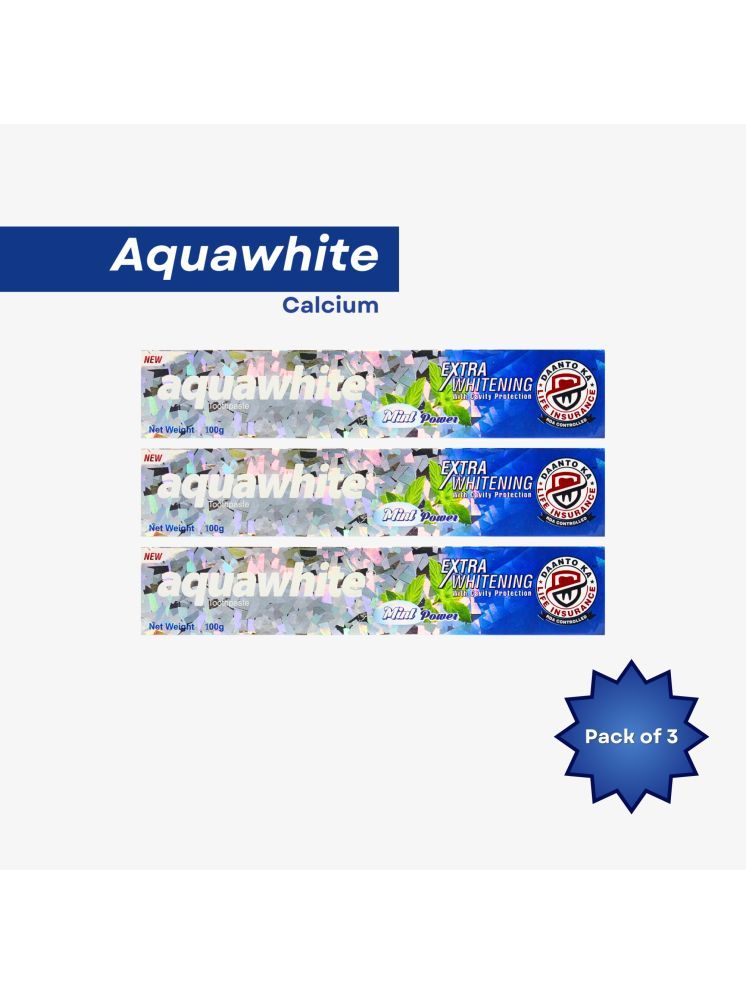     			aquawhite Whitening Toothpaste Pack of 3