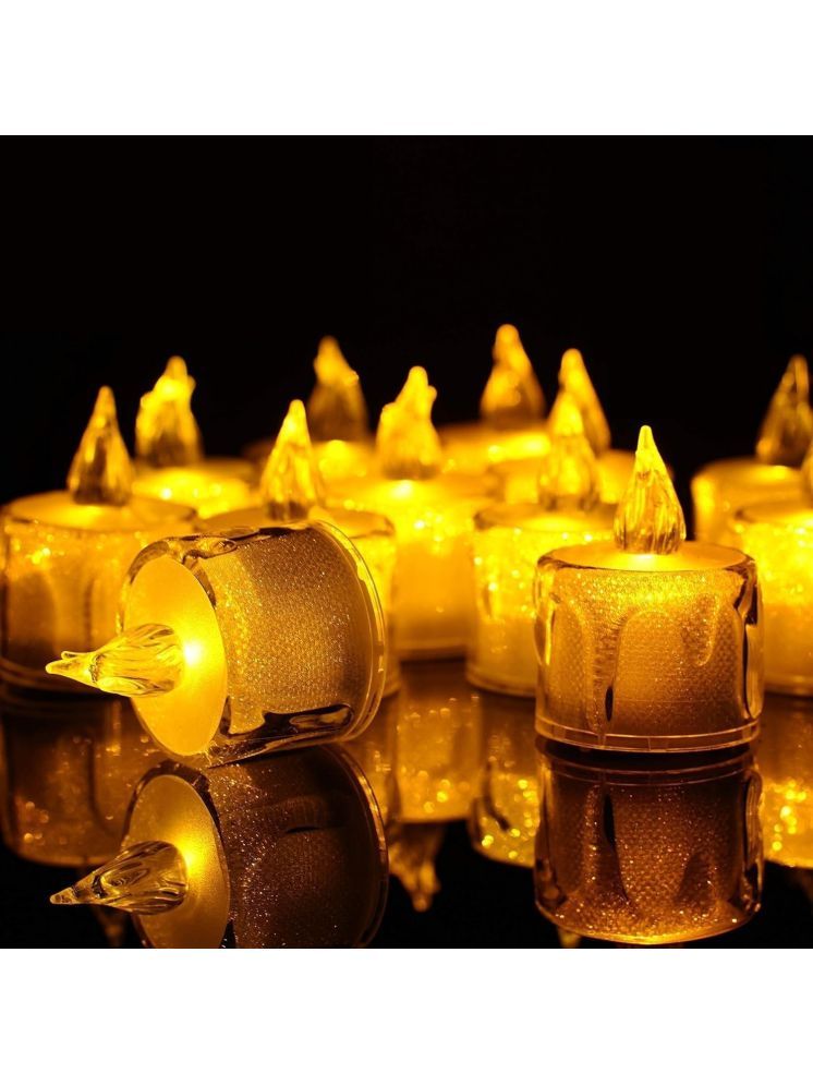     			ATIPRIYA Yellow LED Tea Light Candle 5 cm ( Pack of 4 )