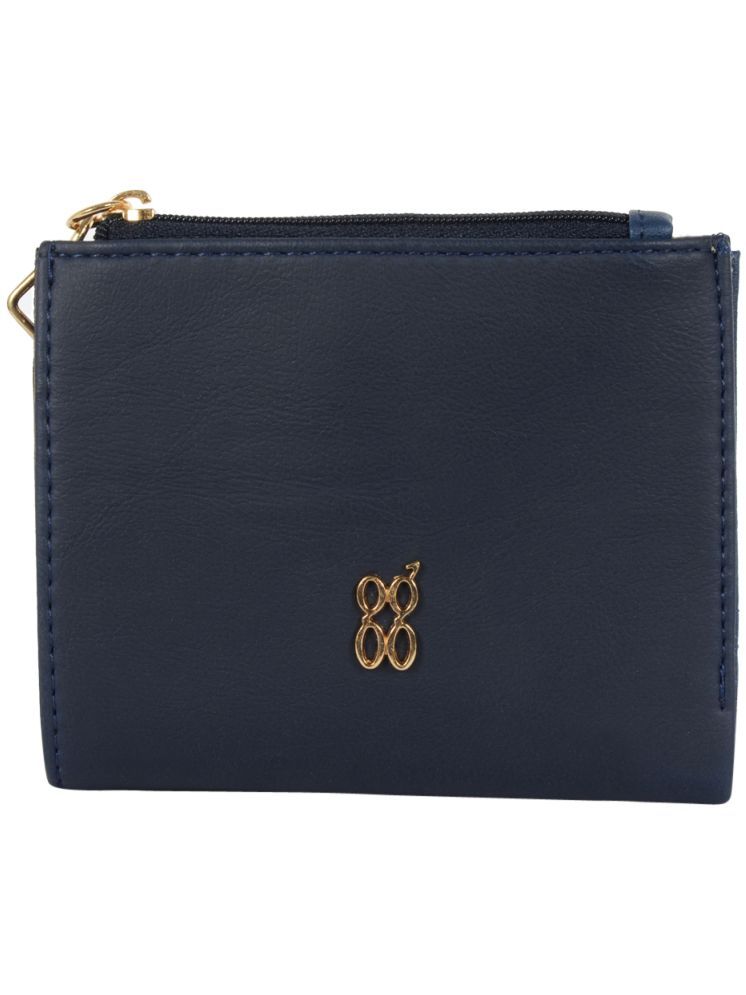     			Baggit PU Blue Women's Bi Fold Wallet ( Pack of 1 )