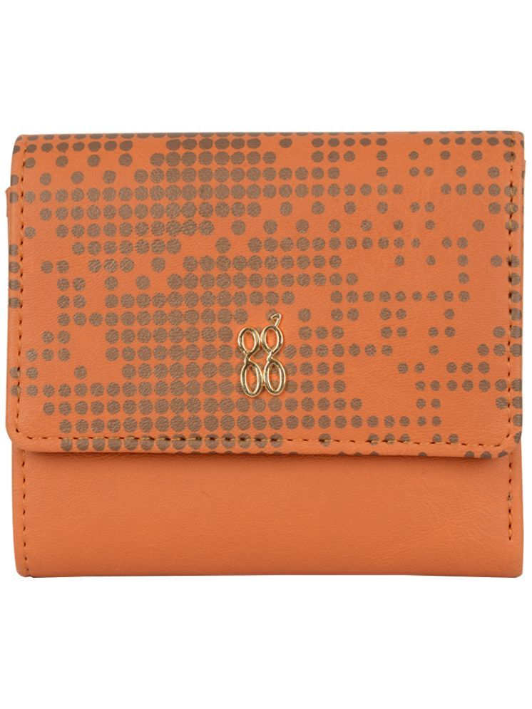     			Baggit PU Orange Women's Three fold Wallet ( Pack of 1 )