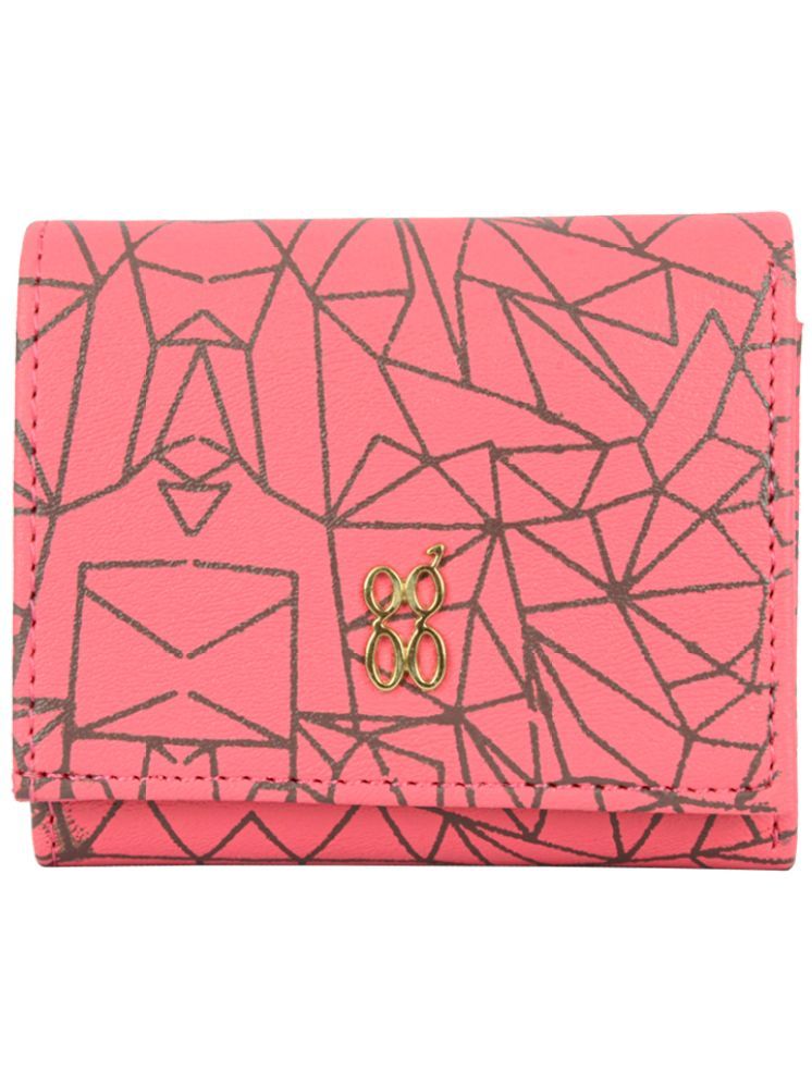     			Baggit PU Pink Women's Three fold Wallet ( Pack of 1 )