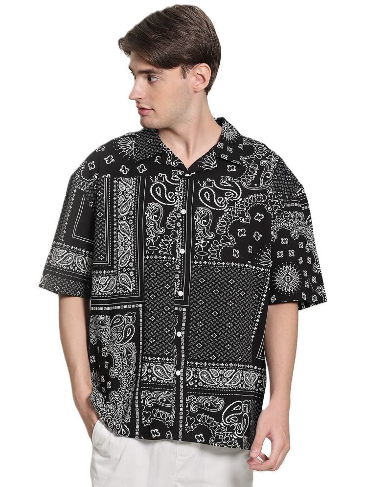     			Bene Kleed Printed Oversized Cotton Casual Shirt