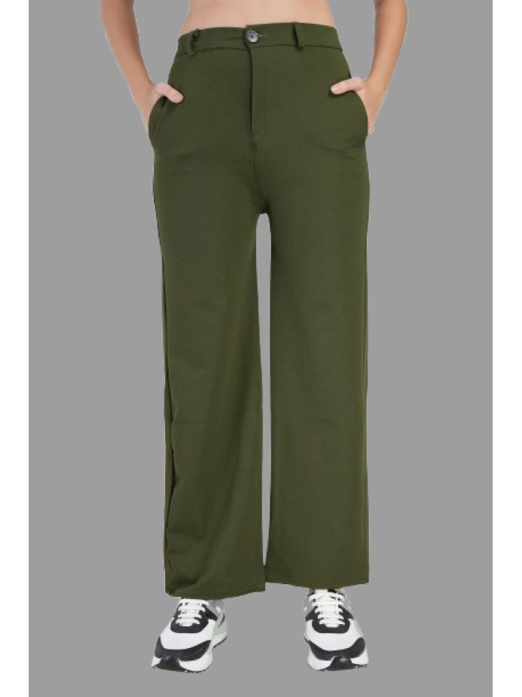     			CALTUS FASHION Olive Polyester Straight Women's Formal Pants ( Pack of 1 )